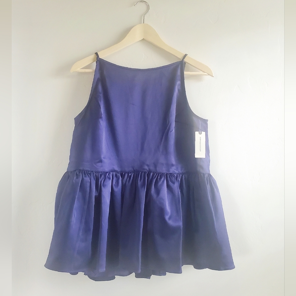 🌷NWT Anthropologie Silky Babydoll Top - Picture 4 of 12